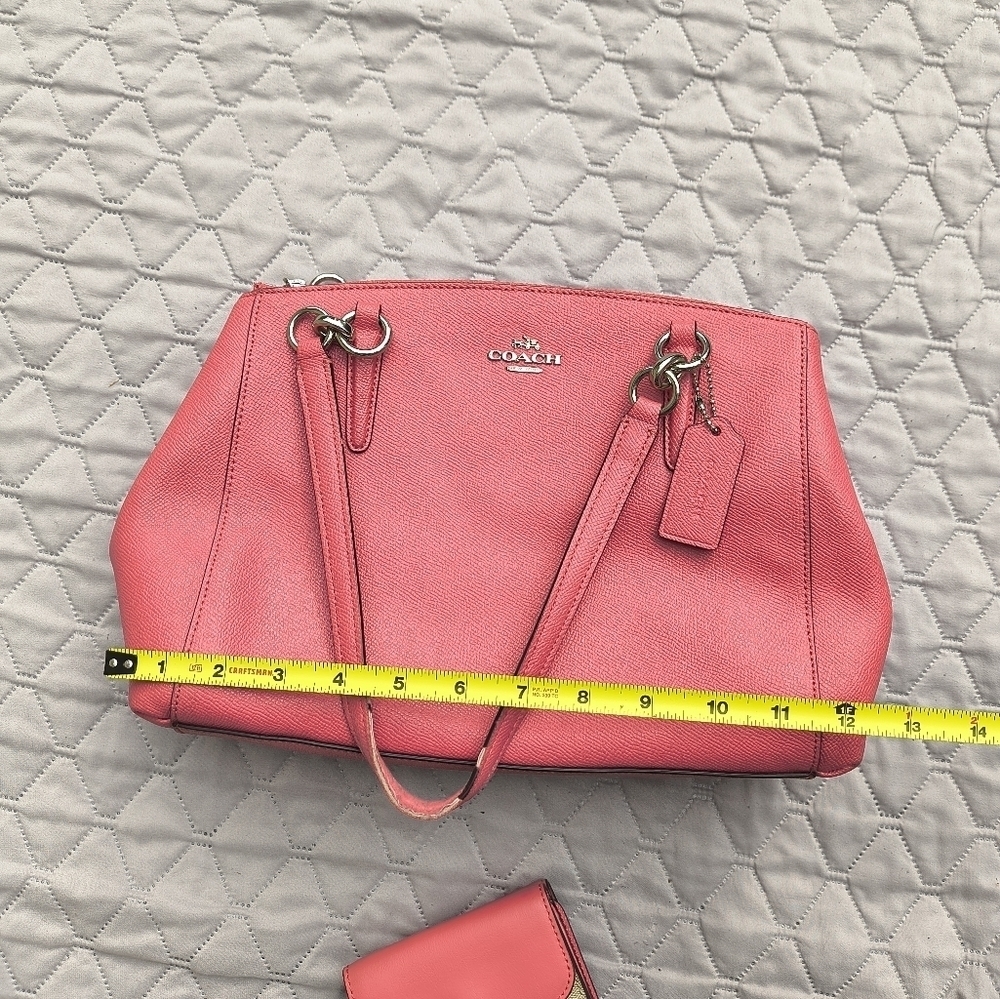 Coach Christie Carryall Handbag And Matching Trifold Wallet - Picture 10 of 16